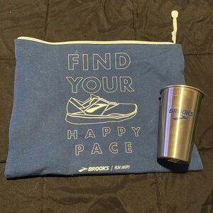 Brooks insulated bag and stainless steel cup